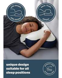 SN Therapy Neck Support Pillow White - Silentnight - thumbnail 4