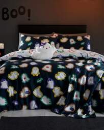 CL Halloween Ghosts Throw Multi - Catherine Lansfield - Size: 130X170 - thumbnail 3