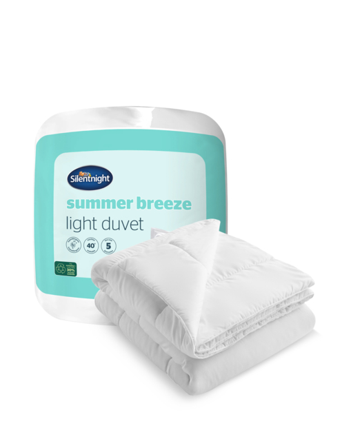 Silentnight Summer Breeze 4.5 Tog Duvet White - Silentnight - Size: S KING - image 1