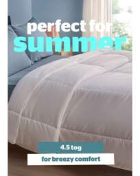 Silentnight Summer Breeze 4.5 Tog Duvet White - Silentnight - Size: S KING - thumbnail 4