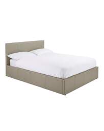 Hayden Faux Leather Ottoman Bed Frame Grey - Essential Collection - Size: KINGSIZE - thumbnail 4