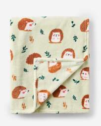 Hedgehog Fleece Throw Mint - JD Williams - Size: 130X150 - thumbnail 3