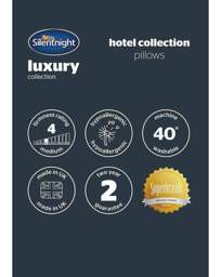 Silentnight Hotel Pack of 2 Pillows White - Silentnight - Size: PAIR - thumbnail 5
