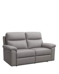 Aspire Corvan Leather Recliner 2 Seater Grey - Aspire - thumbnail 2
