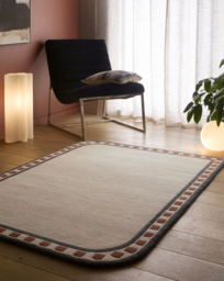 Borderline Carved Rug Natural - Origins - Size: 160X230