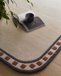 Borderline Carved Rug Natural - Origins - Size: 160X230 - thumbnail 2