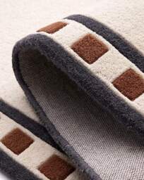 Borderline Carved Rug Natural - Origins - Size: 160X230 - thumbnail 3