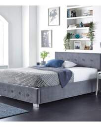 Aspire Side Lift Ottoman Bed Steel - Aspire - Size: SML DBLE - thumbnail 2