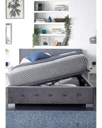 Aspire Side Lift Ottoman Bed Steel - Aspire - Size: SML DBLE - thumbnail 4