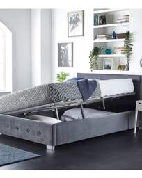 Aspire Side Lift Ottoman Bed Steel - Aspire - Size: SML DBLE - thumbnail 3