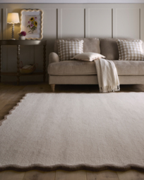 Scalloped Elsie Hand-Tufted Woollen Rug Natural - Origins - Size: 200X290