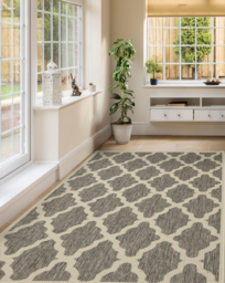 Trellis Gel Flatweave Rug Steel Grey - Homemaker - Size: 60X110 - thumbnail 1