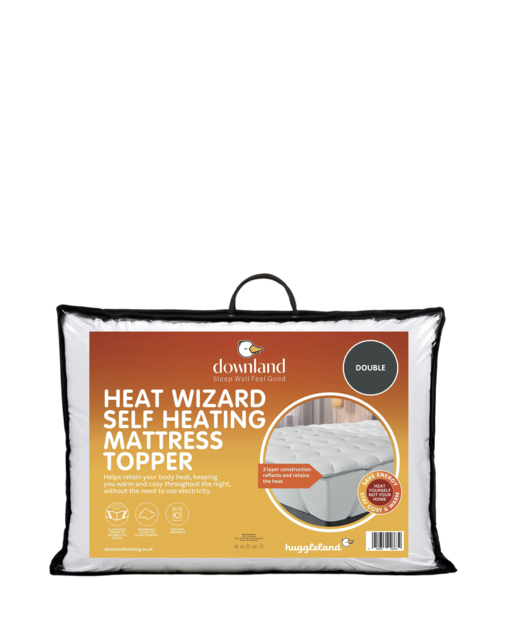 Downland Self Heating Mattress Topper White - Downland - Size: SINGLE - image 1