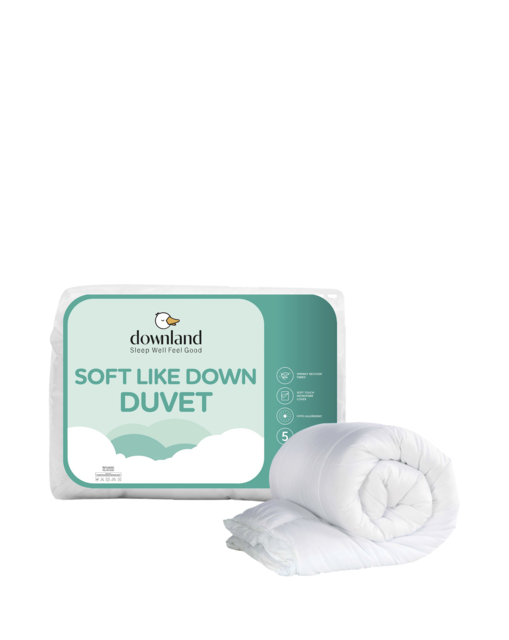 Downland Soft Like Down 10.5 Tog Duvet White - Downland - Size: KING - image 1