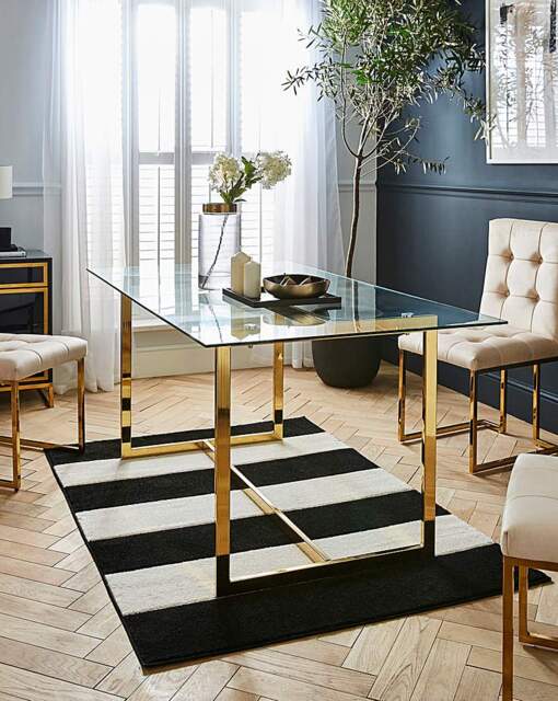 Joanna Hope Fallon 6 Seater Dining Table Gold - Joanna Hope - image 1