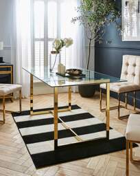 Joanna Hope Fallon 6 Seater Dining Table Gold - Joanna Hope - thumbnail 1