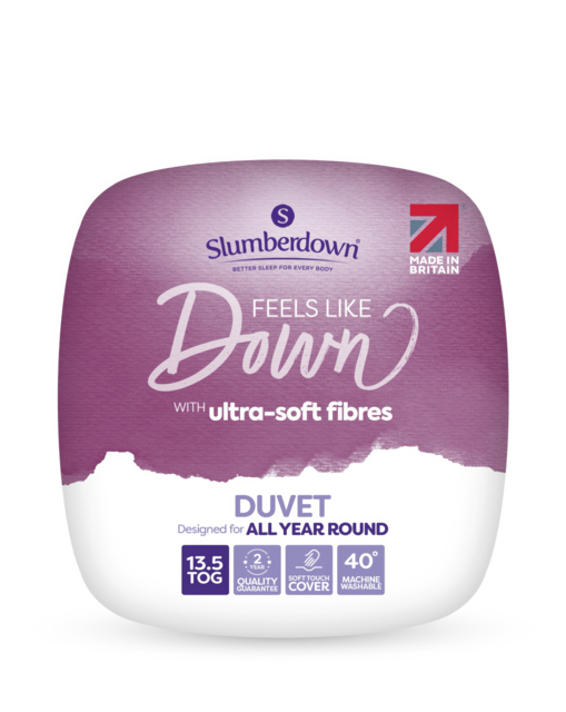 Slumberdown Like Down Duvet 13.5 Tog White - Slumberdown - Size: DOUBLE - image 1