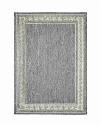Gel Backed Greek Key Rug Steel - Homemaker - Size: 120X160 - thumbnail 3