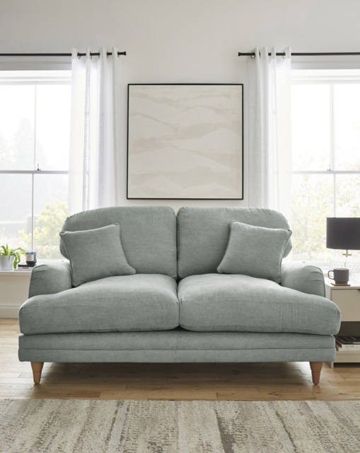 Azra Chenille 2 Seater Sofa SKY - JD Williams - image 1
