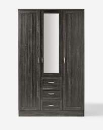 Kingston 3 Door Wardrobe Grey/Oak - At Home Collection - thumbnail 3