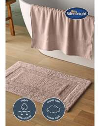 Silentnight Supersoft Cotton Bath Mat Pink - Silentnight - Size: 50X80 - thumbnail 4