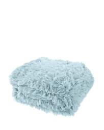 Shaggy Fleece Throw Duck EGG - Catherine Lansfield - Size: 150X200 - thumbnail 5