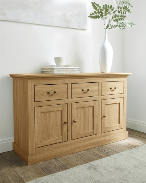 Julipa Ashford 3 Door 3 Drawer Sideboard OAK Effect - Julipa - image 1