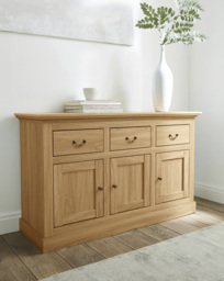Julipa Ashford 3 Door 3 Drawer Sideboard OAK Effect - Julipa