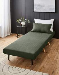 Lena Fabric Chair Bed Green - JD Williams - thumbnail 3