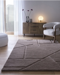 Stack Geometric Rug Mauve - Origins - Size: 120X170 - thumbnail 1