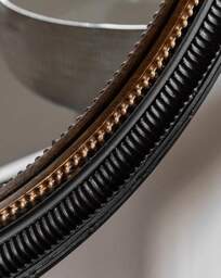 Pisa Round Mirror Black Black - Gallery Direct - thumbnail 3