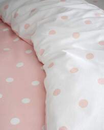 CL Brushed Polka Dot Duvet Set PNK Pink - Catherine Lansfield - Size: KING - thumbnail 4