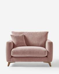 Beckett Chenille Snuggle Chair Blush - JD Williams - thumbnail 3