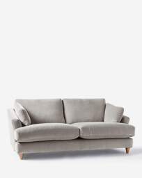 Joanna Hope Tilly Chenille 3 Seater Sofa Grey - Joanna Hope - thumbnail 4