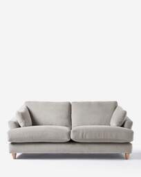 Joanna Hope Tilly Chenille 3 Seater Sofa Grey - Joanna Hope - thumbnail 2