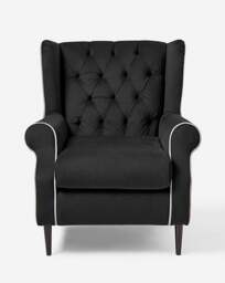 Joanna Hope Marbella Velvet Accent Chair Black - Joanna Hope - thumbnail 2