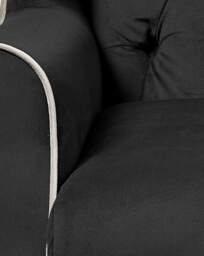 Joanna Hope Marbella Velvet Accent Chair Black - Joanna Hope - thumbnail 4