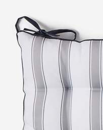 Stripe Outdoor Bench Cushion Silver - JD Williams - thumbnail 2