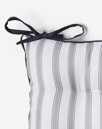 Stripe Outdoor Bench Cushion Silver - JD Williams - thumbnail 4