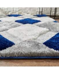Geo Shaggy Cosy Rug Navy - Origins - Size: 120X170 - thumbnail 3