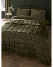 Catherine Lansfield Kingsley Bedspread Olive - Catherine Lansfield - Size: 220X220