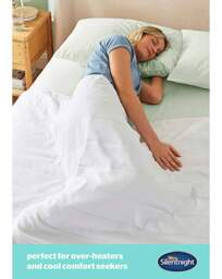 Silentnight Light 1 Tog Duvet White - Silentnight - Size: SINGLE - thumbnail 3