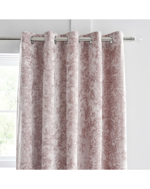 Catherine Lansfield Velvet Curtains Blush - Catherine Lansfield - Size: 168 x 183cm - image 1
