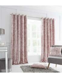 Catherine Lansfield Velvet Curtains Blush - Catherine Lansfield - Size: 168 x 183cm - thumbnail 3