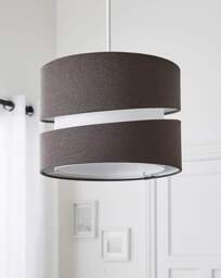 Two Tier 28cm Shade Charcoal - Searchlight - thumbnail 2