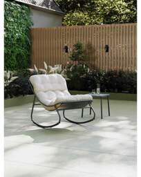 Charles Bentley Porto Rocking Chair Cream - Charles Bentley