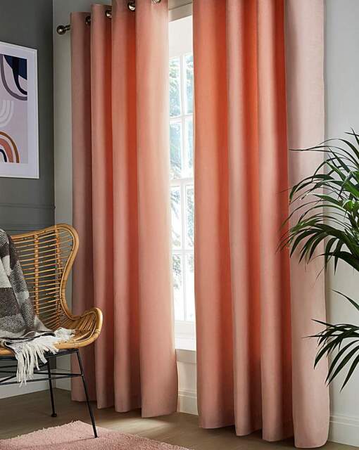Faux Suede Blackout Curtains Blush - JD Williams - Size: 112X182 - image 1