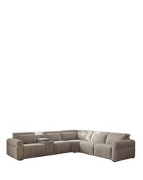 Weston Recliner 2 Corner 1 Seater Sofa Beige - thumbnail 2
