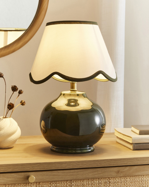 Hattie Scallop Table Lamp Green - Julipa - image 1
