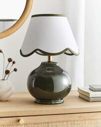 Hattie Scallop Table Lamp Green - Julipa - thumbnail 3